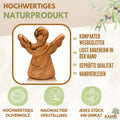Guardian angel as a tactile object made of olive wood