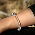 Sterling Silver Crystal Aroma Bracelet - Clear Quartz | Energy & Healing | Diffuser Jewelry | Gift for her