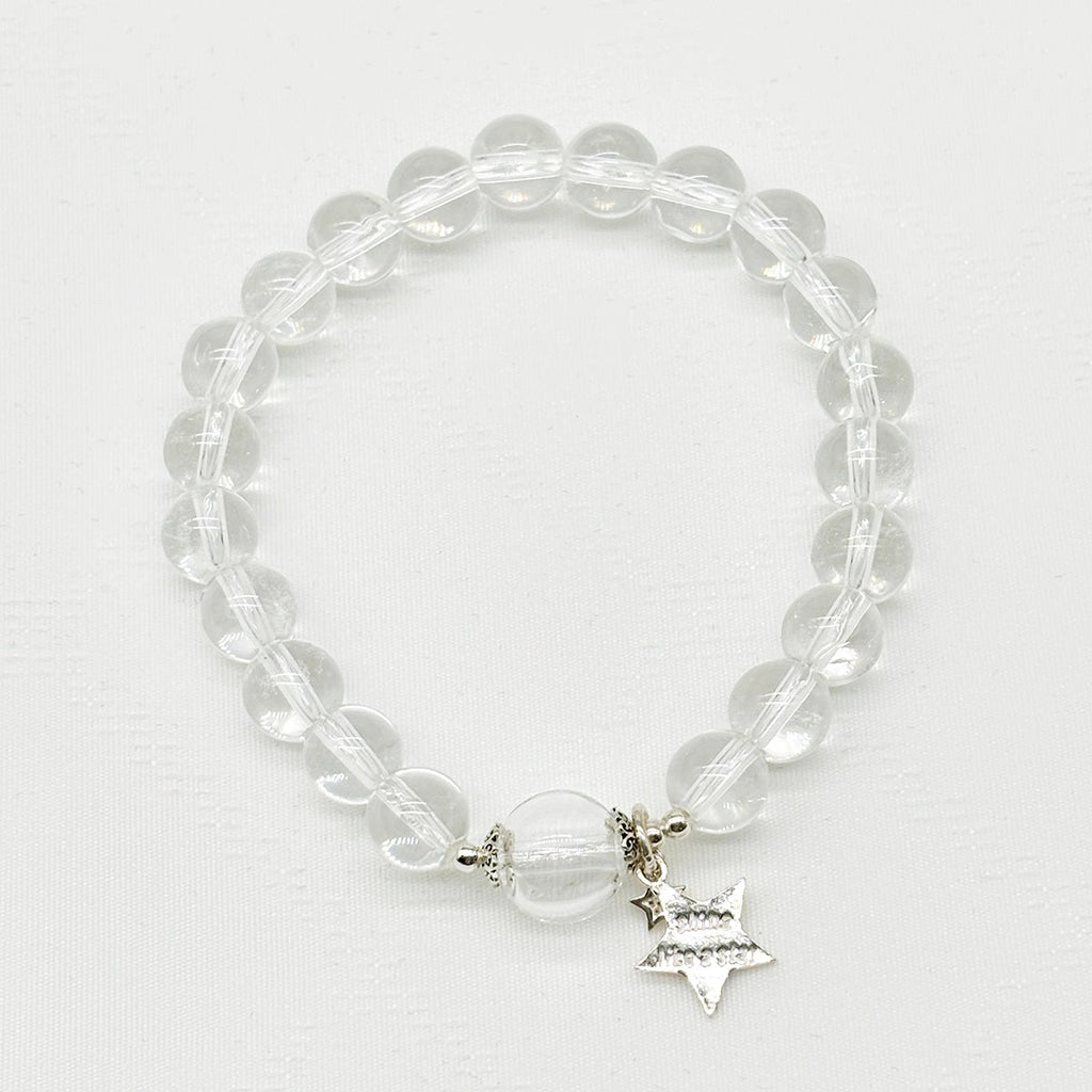 Sterling Silver Crystal Aroma Bracelet - Clear Quartz | Energy & Healing | Diffuser Jewelry | Gift for her