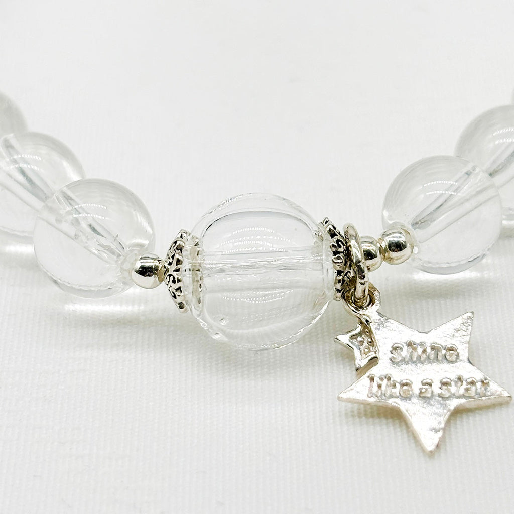 Sterling Silver Crystal Aroma Bracelet - Clear Quartz | Energy & Healing | Diffuser Jewelry | Gift for her