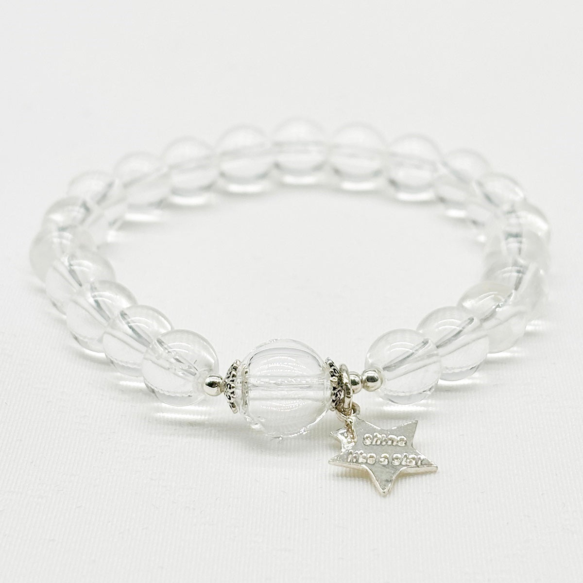 Sterling Silver Crystal Aroma Bracelet - Clear Quartz | Energy & Healing | Diffuser Jewelry | Gift for her