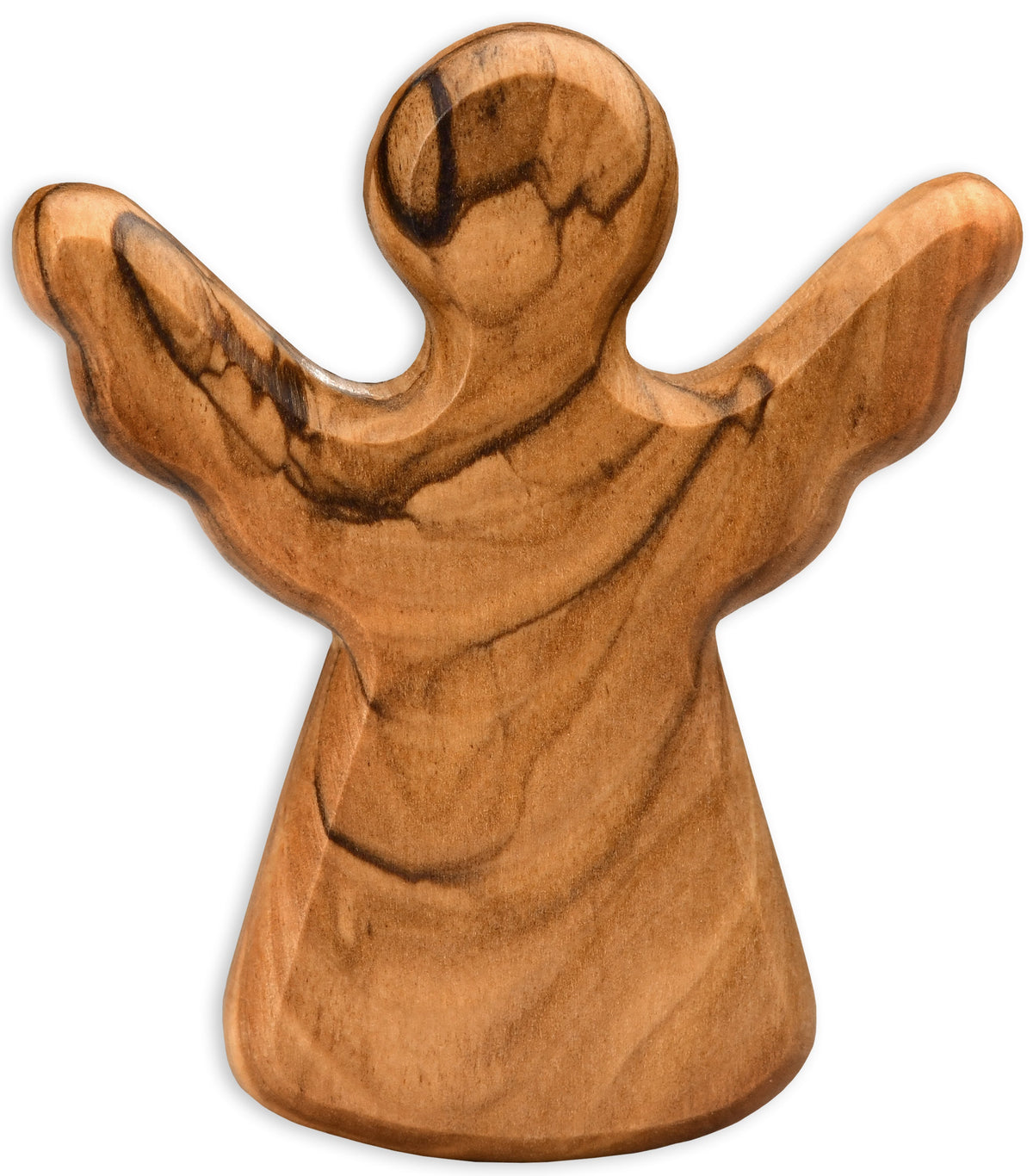 Guardian Angel Worry Stone made of Olive Wood | Small Lucky Charm Gift for Christening, Birth & Communion
